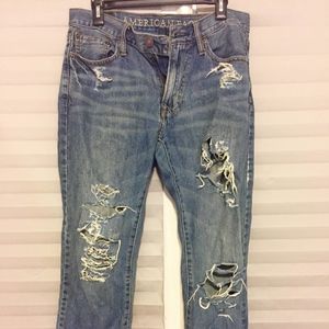 Vintage american eagle distressed boyfriend jeans
